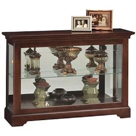 Short Curio Cabinet with 1 Glass Shelf